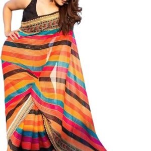 alia bhatt saree rocky aur rani movie saree celebraty inspired sari bollywood partywear georgette printed saree