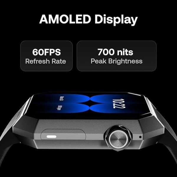 layers anarc smart watch–1.85” amoled octagonal display i stainless steel–designed in london i hisilicon processor i 6 axis motion sensor i precise heart rate & spo2 monitoring i ip68 water resistant