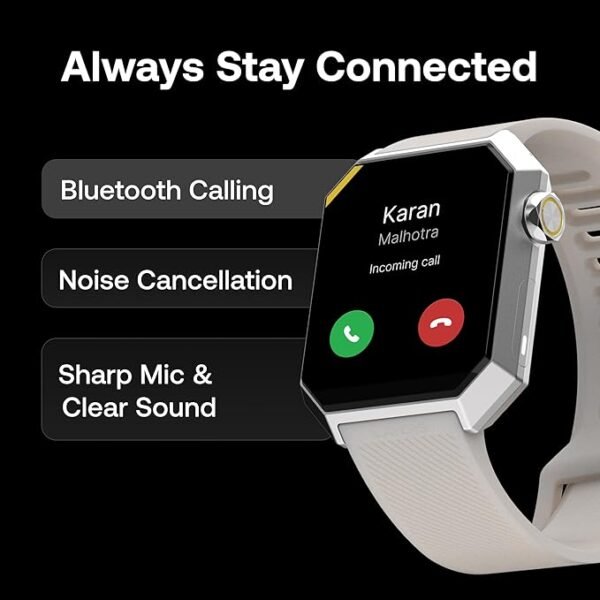layers anarc smart watch–1.85” amoled octagonal display i stainless steel–designed in london i hisilicon processor i 6 axis motion sensor i precise heart rate & spo2 monitoring i ip68 water resistant