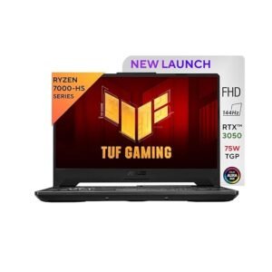 asus tuf gaming a15, amd ryzen 7 7435hs gaming laptop(nvidia rtx 3050 4gb/60w tgp/16gb ram/512gb ssd/fhd/15.6"/144hz/rgb kb/48whr/windows 11//graphite black/2.30 kg) fa506ncr hn054w
