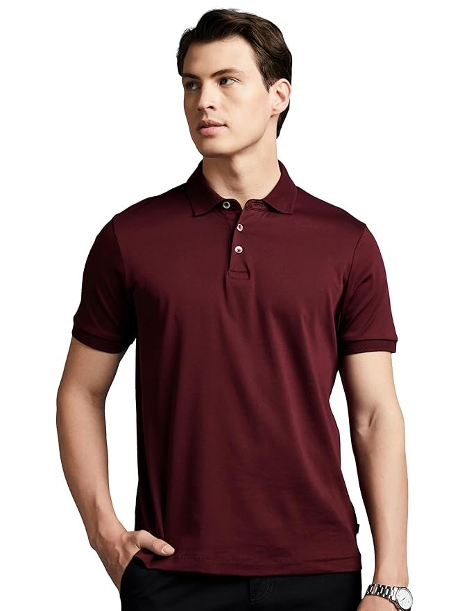 Symbol Premium Men’s Solid Super Soft Classic Polo T-Shirt: Regular Fit