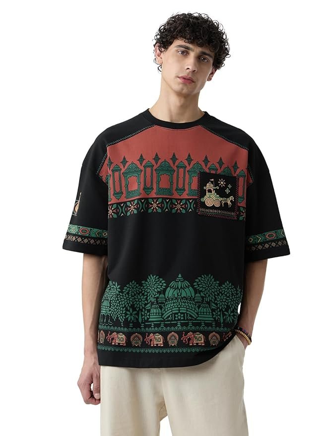 akshit negi The Souled Store Kurukshetra Men  best  Oversized T -Shirts