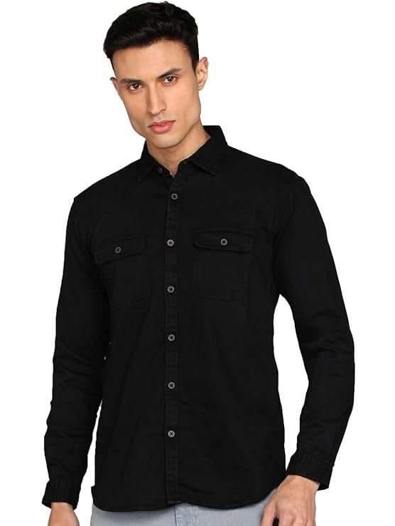 Kuons Avenue Men’s Denim Casual Shirt| Regular Fit |